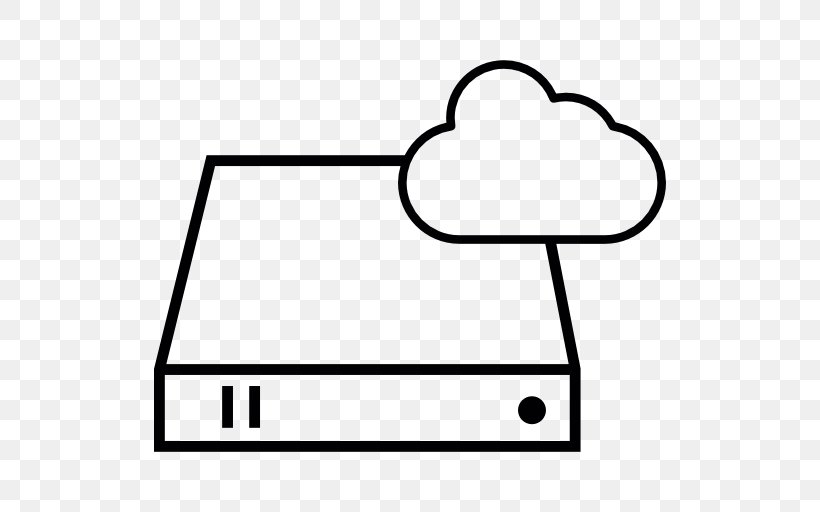 Cloud Storage Computer Data Storage Cloud Computing, PNG, 512x512px, Cloud Storage, Area, Black, Black And White, Cloud Computing Download Free