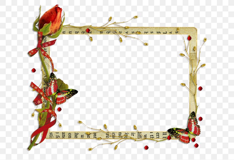 Picture Frames Text Flower Clip Art, PNG, 650x561px, Picture Frames, Border, Branch, Computer, Decor Download Free