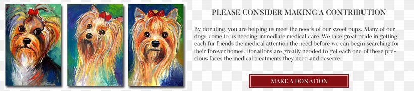 Yorkshire Terrier Painting Font, PNG, 6825x1500px, Yorkshire Terrier, Greeting, Greeting Note Cards, Painting, Terrier Download Free