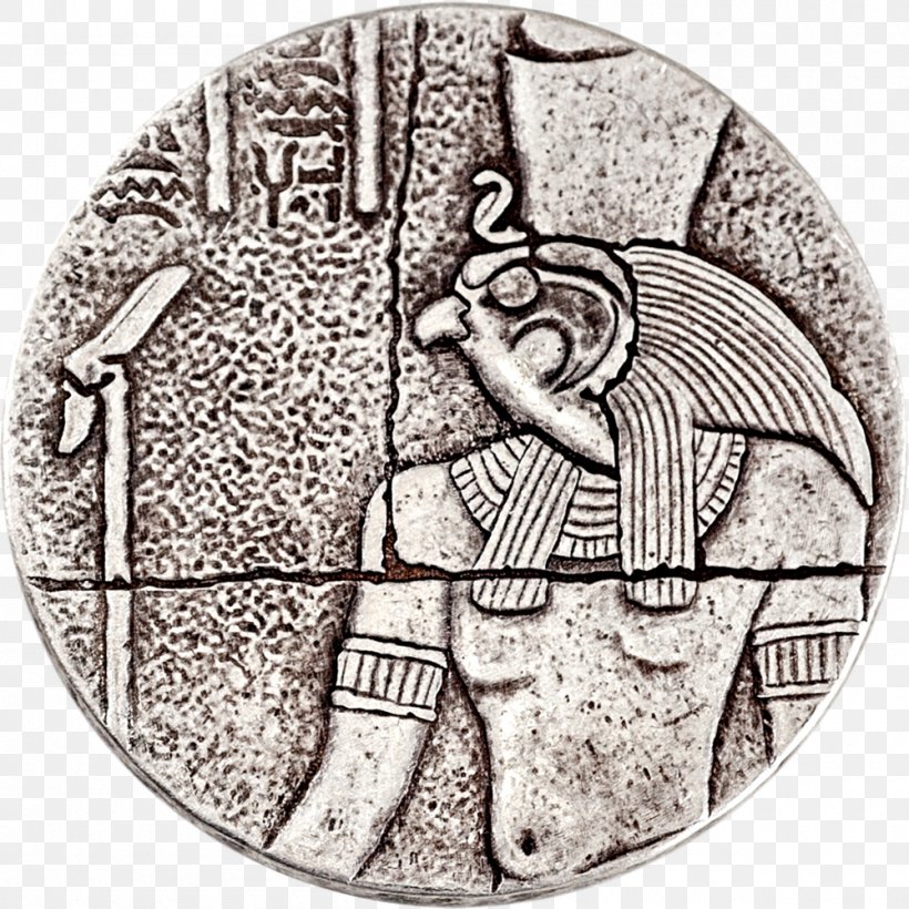 Ancient Egypt Ptolemaic Kingdom Coin Egyptian, PNG, 1000x1000px, Ancient Egypt, Ancient Egyptian Deities, Black And White, Bullion, Coin Download Free