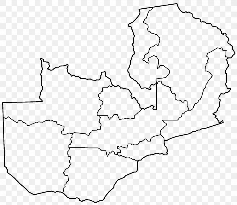 Lusaka District Southern Province Milenge District Map, PNG, 2000x1734px, Lusaka, Area, Atlas, Black And White, Blank Map Download Free