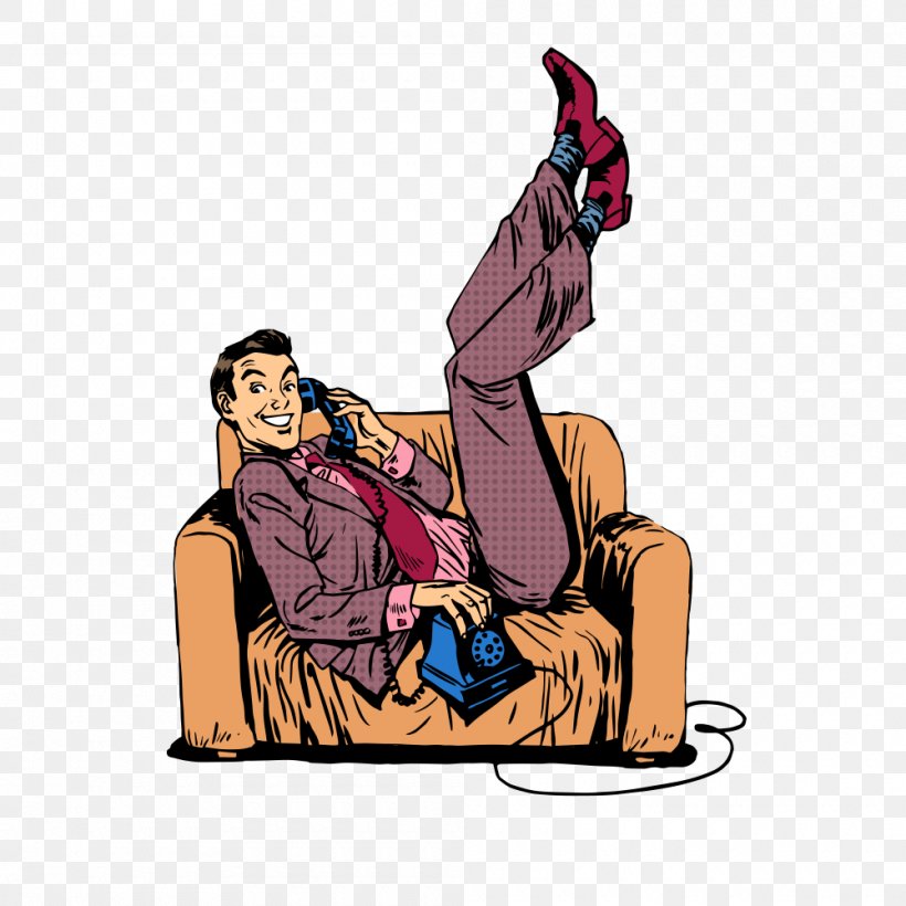 Pop Art Royalty-free Photography Illustration, PNG, 1000x1000px, Pop Art, Art, Cartoon, Couch, Fiction Download Free