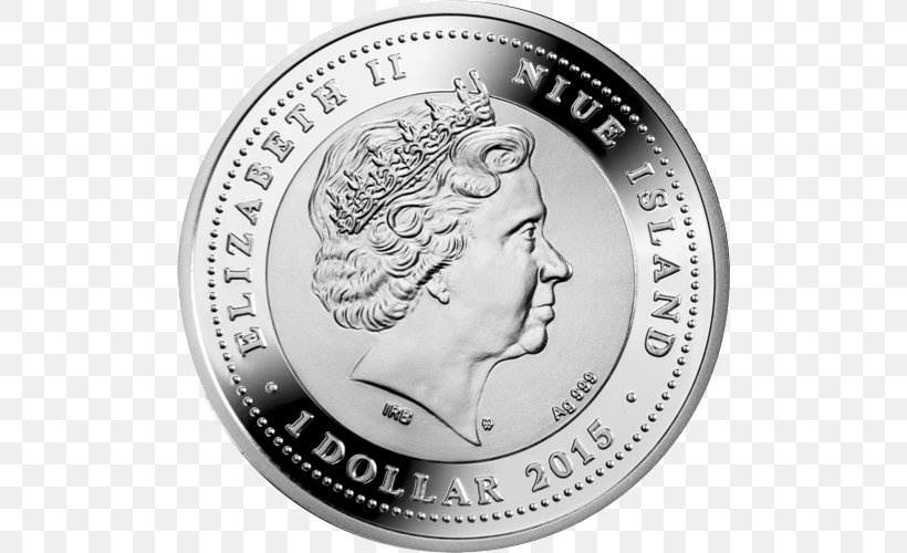Silver Coin Silver Coin Niue Proof Coinage, PNG, 500x500px, Coin, Black And White, Coin Set, Commemorative Coin, Currency Download Free