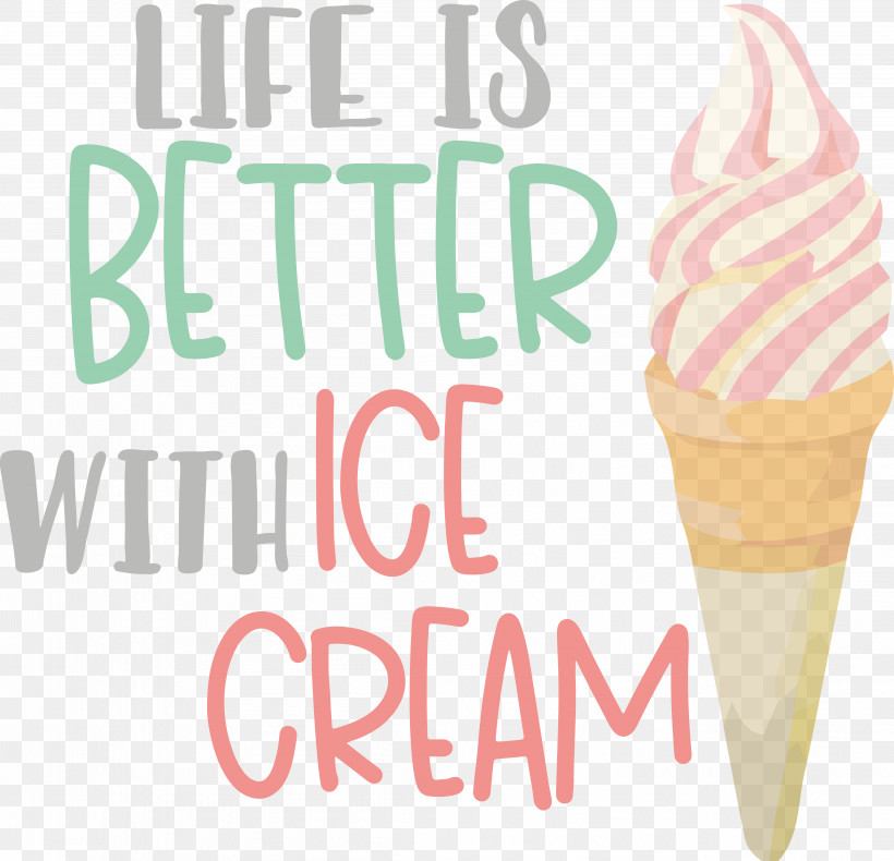 Ice Cream, PNG, 4588x4422px, Ice Cream, Cone, Cream, Geometry, Ice Cream Cone Download Free
