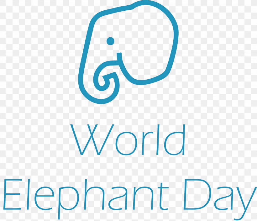 World Elephant Day Elephant Day, PNG, 3000x2582px, World Elephant Day, Diagram, Line, Logo, Meter Download Free