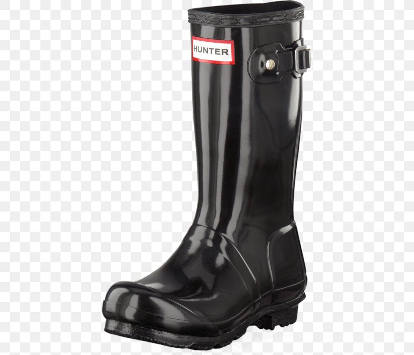 Hunter Original Kids Gloss Wellington Boot Shoe Hunter Women's Original Tour Gloss Rain Boots, PNG, 418x705px, Wellington Boot, Black, Boot, Child, Footwear Download Free