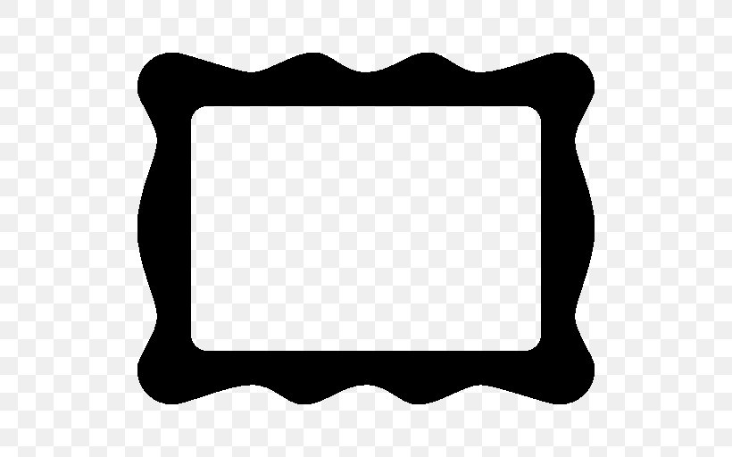 Picture Frames Line White Clip Art, PNG, 512x512px, Picture Frames, Area, Black, Black And White, Black M Download Free