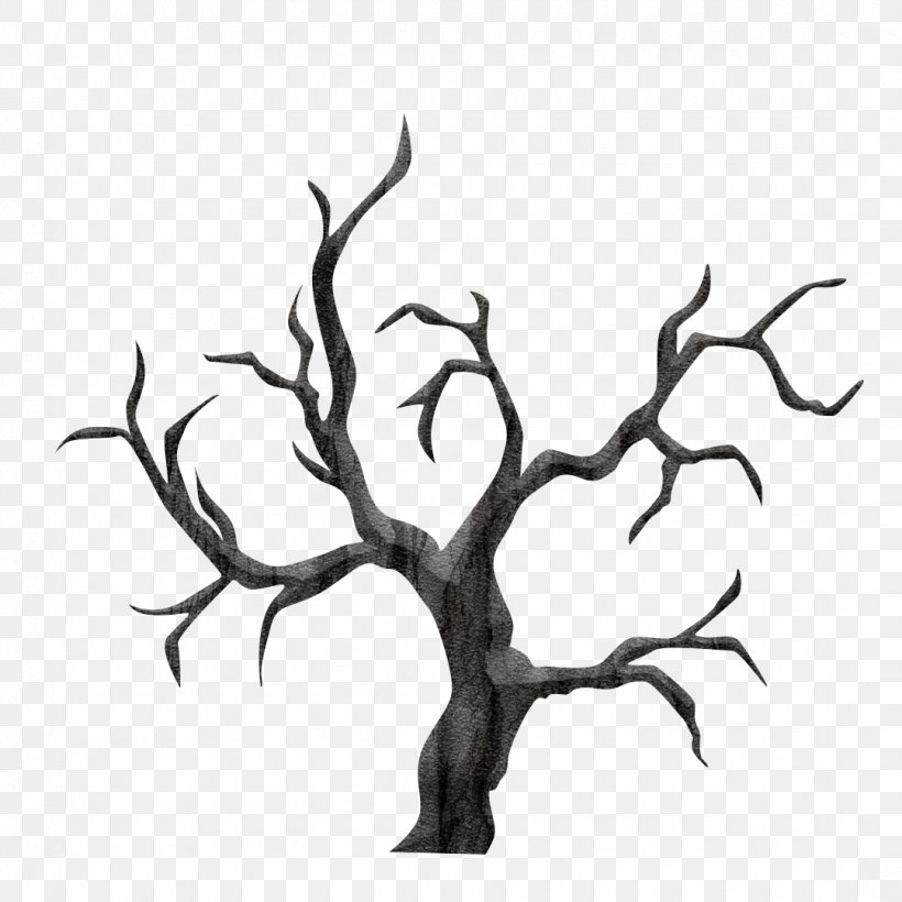 Tree Branch Silhouette, PNG, 1080x1080px, Tree, Blackandwhite, Branch, Drawing, Leaf Download Free