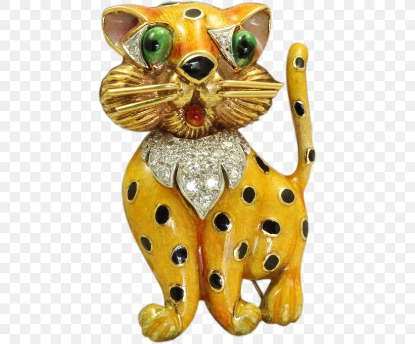 Brooch Leopard Jewellery 1950s Vitreous Enamel, PNG, 680x680px, Brooch, Big Cat, Big Cats, Carnivoran, Cat Download Free