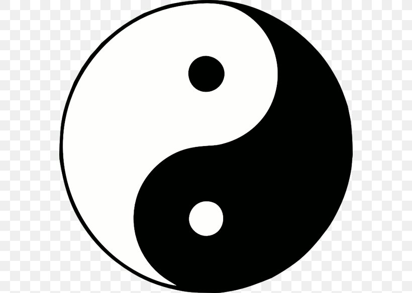 Yin And Yang Clip Art, PNG, 584x584px, Yin And Yang, Area, Black And White, Monochrome, Monochrome Photography Download Free