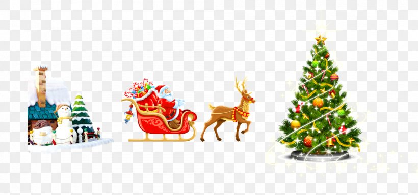 Christmas Tree Santa Claus Christmas Ornament, PNG, 1002x470px, Christmas Tree, Christmas, Christmas Decoration, Christmas Ornament, Decor Download Free