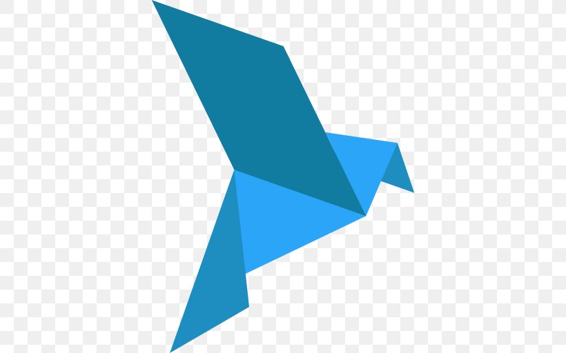 Paper Bird Origami, PNG, 512x512px, Paper, Azure, Bird, Blue, Diagram Download Free