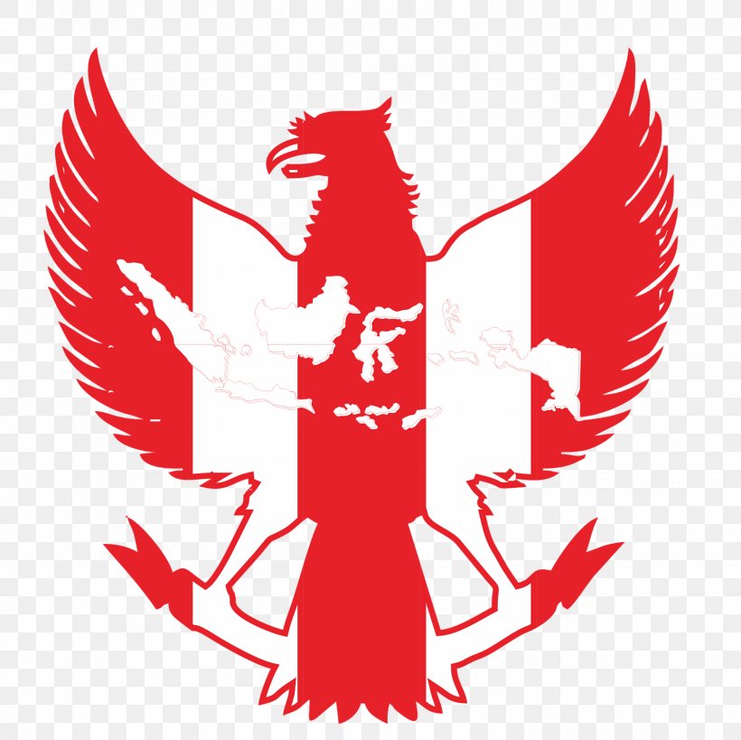 Indonesia National Under-19 Football Team Garuda National Emblem Of Indonesia, PNG, 1600x1600px, Indonesia, Black And White, Cdr, Fictional Character, Garuda Download Free