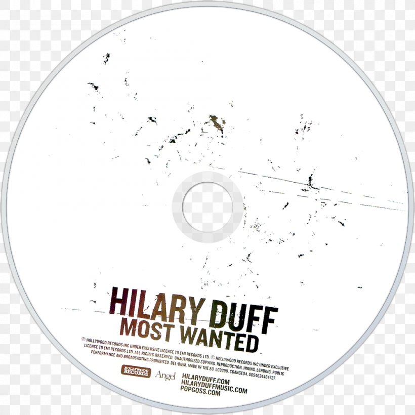 Most Wanted Compact Disc Brand Font, PNG, 1000x1000px, Most Wanted, Area, Brand, Compact Disc, Hilary Duff Download Free