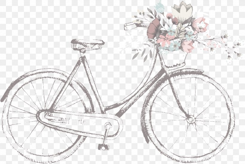 Clip Art Bicycle Illustration Drawing Image, PNG, 1024x687px, Bicycle, Art, Bicycle Accessory, Bicycle Drivetrain Part, Bicycle Fork Download Free