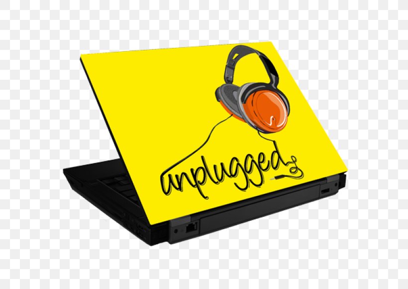 Laptop Brand Product Design, PNG, 580x580px, Laptop, Brand, Headphones, Orange, Sticker Download Free
