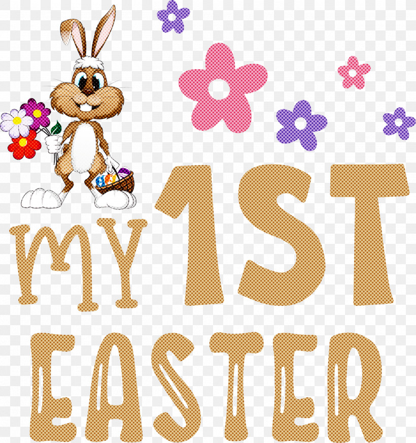 My 1st Easter Easter Bunny Easter Day, PNG, 2820x3000px, My 1st Easter, Animal Figurine, Behavior, Cartoon, Easter Bunny Download Free