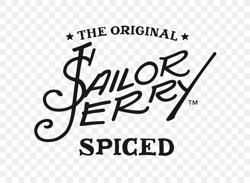 Sailor Jerry Spiced Rum Logo Brand T-shirt, PNG, 600x600px, Rum, Area, Beach, Black, Black And White Download Free