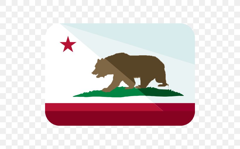 California Republic Flag Of California State Flag, PNG, 512x512px, California, California Grizzly Bear, California Republic, Carnivoran, Dog Like Mammal Download Free