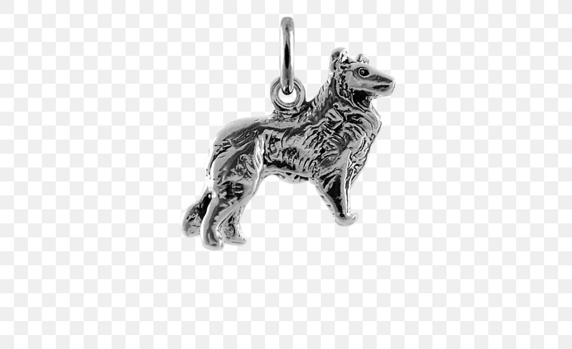 Dog Breed Charms & Pendants Rough Collie Silver Jewellery, PNG, 500x500px, Dog Breed, Animal, Black And White, Body Jewellery, Body Jewelry Download Free