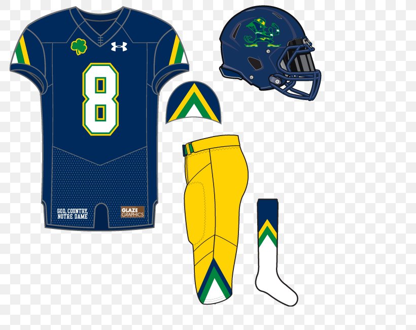 Jersey Notre Dame Fighting Irish Football Uniform NCAA Division I Football Bowl Subdivision American Football, PNG, 800x650px, Jersey, American Football, Blue, Brand, Clothing Download Free