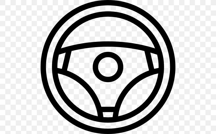 Car Motor Vehicle Steering Wheels, PNG, 512x512px, Car, Area, Black And White, Brand, Driving Download Free