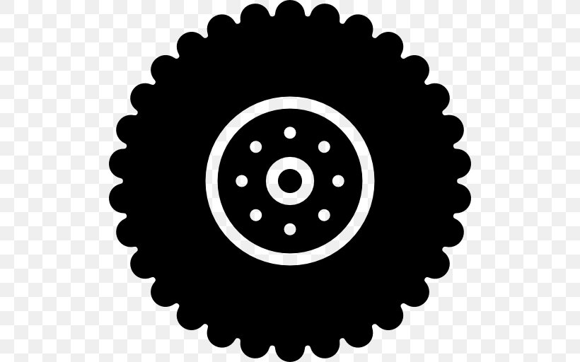 Car Tire Wheel Truck Clip Art, PNG, 512x512px, Car, Automotive Tire, Bicycle, Bicycle Tires, Black And White Download Free