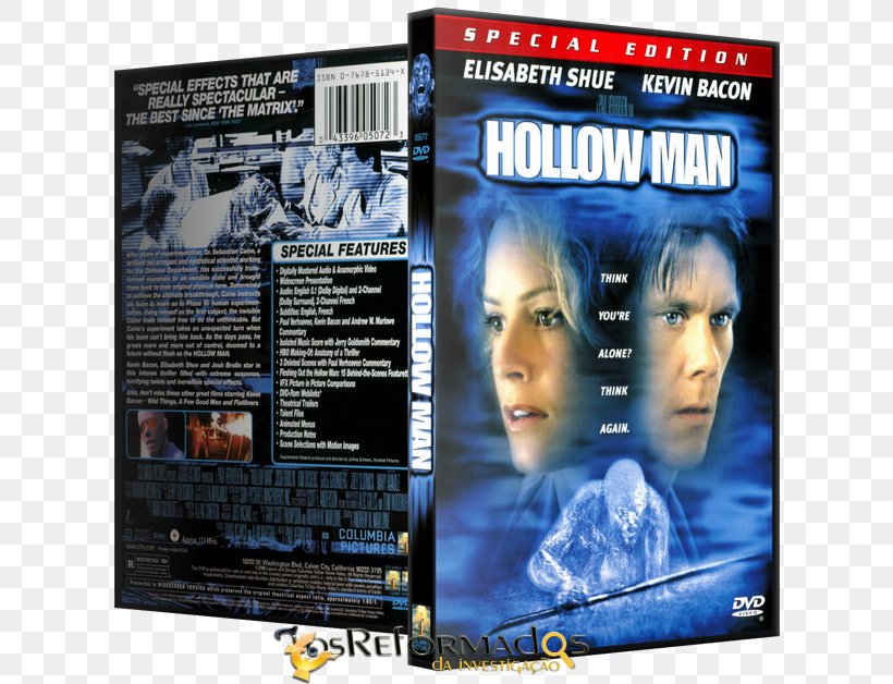 Hollow Man 0 Film DVD, PNG, 629x628px, 2000, Hollow Man, Dvd, Film, Poster Download Free