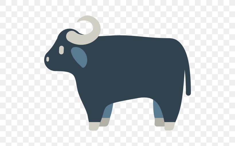 Cattle Water Buffalo Ox Emojipedia, PNG, 512x512px, Cattle, Bovinae, Bull, Cattle Like Mammal, Cow Goat Family Download Free