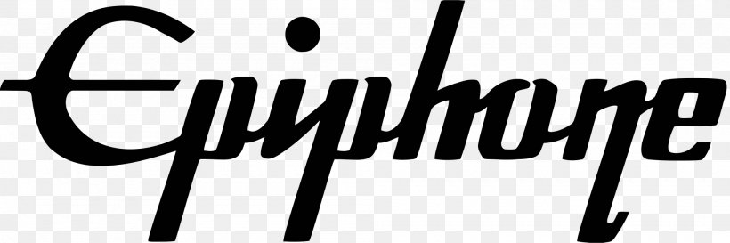 Epiphone Logo Guitar Headstock Musical Instruments, PNG, 2000x667px, Epiphone, Area, Black And White, Brand, Decal Download Free