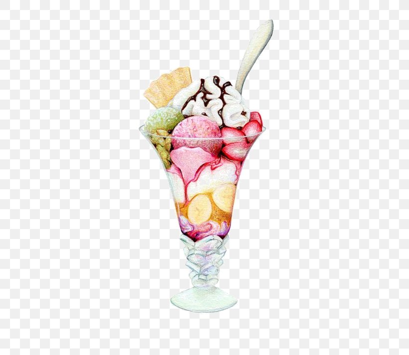 Sundae Ice Cream Cones Drawing Png 570x713px Sundae Art