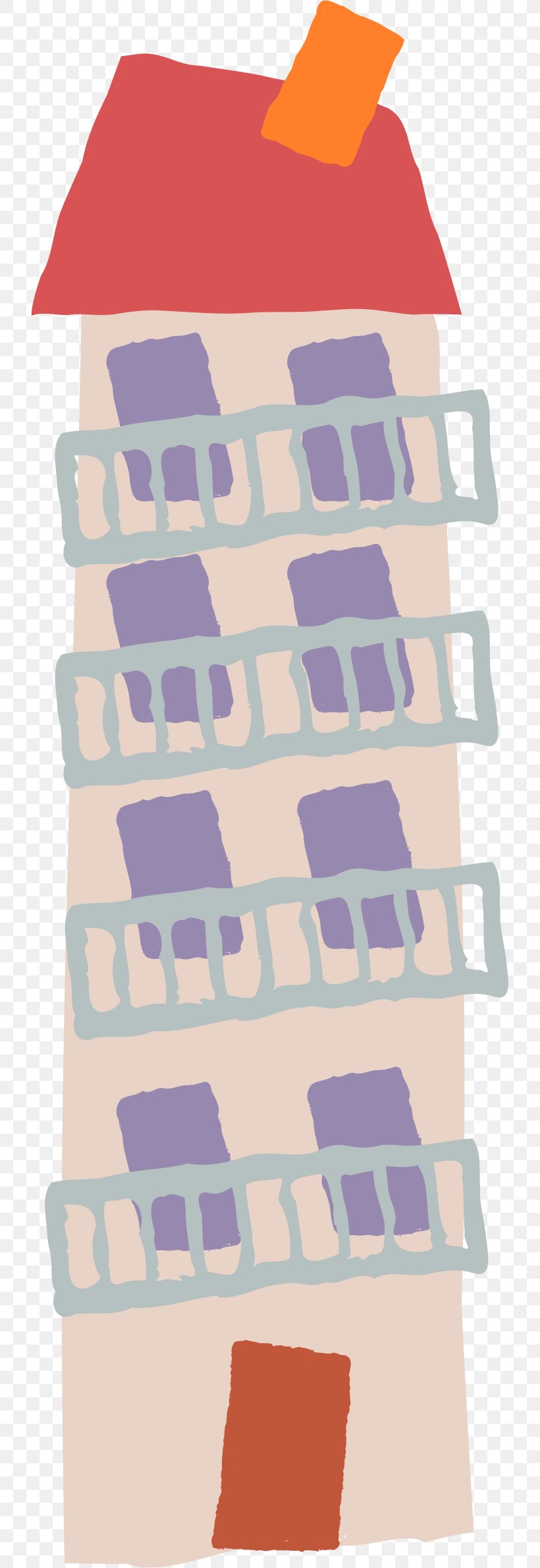 Apartment Clip Art, PNG, 725x2379px, Apartment, Area, Building, House, Magenta Download Free