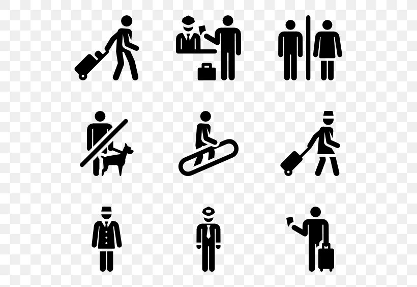 Airport Pictogram Transport, PNG, 600x564px, Airport, Airport Lounge, Airport Terminal, Black, Black And White Download Free