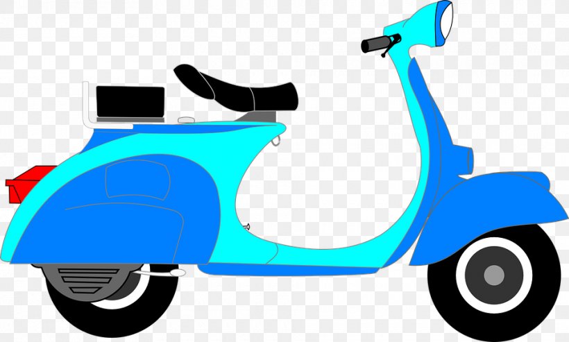 Scooter Vespa Moped Motorcycle Clip Art, PNG, 960x578px, Scooter, Automotive Design, Blue, Car, Electric Motorcycles And Scooters Download Free