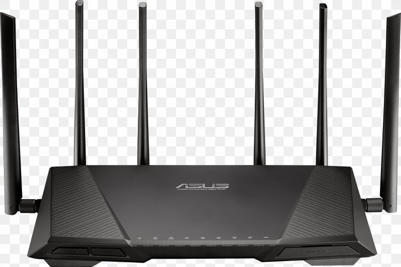 ASUS RT-AC3200 Wireless Router IEEE 802.11ac, PNG, 2362x1578px, Asus Rtac3200, Asus Rtac87u, Asus Rtac5300, Bandwidth, Data Transfer Rate Download Free