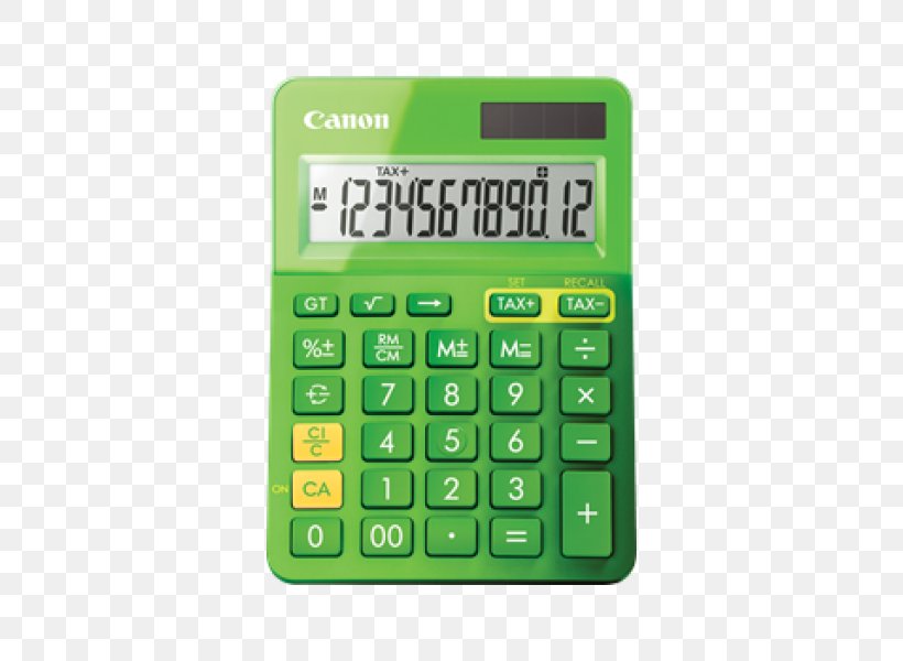 Canon LS-123K Calculator Office Supplies Electric Battery, PNG, 600x600px, Calculator, Canon, Cash Register, Computer, Desk Download Free