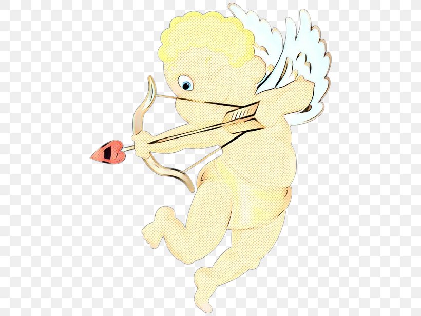 Cartoon Fictional Character Cupid Clip Art, PNG, 480x616px, Pop Art, Cartoon, Cupid, Fictional Character, Retro Download Free