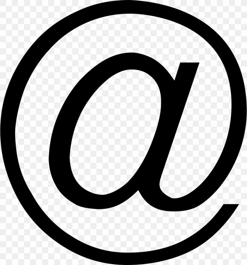 Email Circle Arroba White Clip Art, PNG, 914x980px, Email, Area, Arroba, Black And White, Brand Download Free