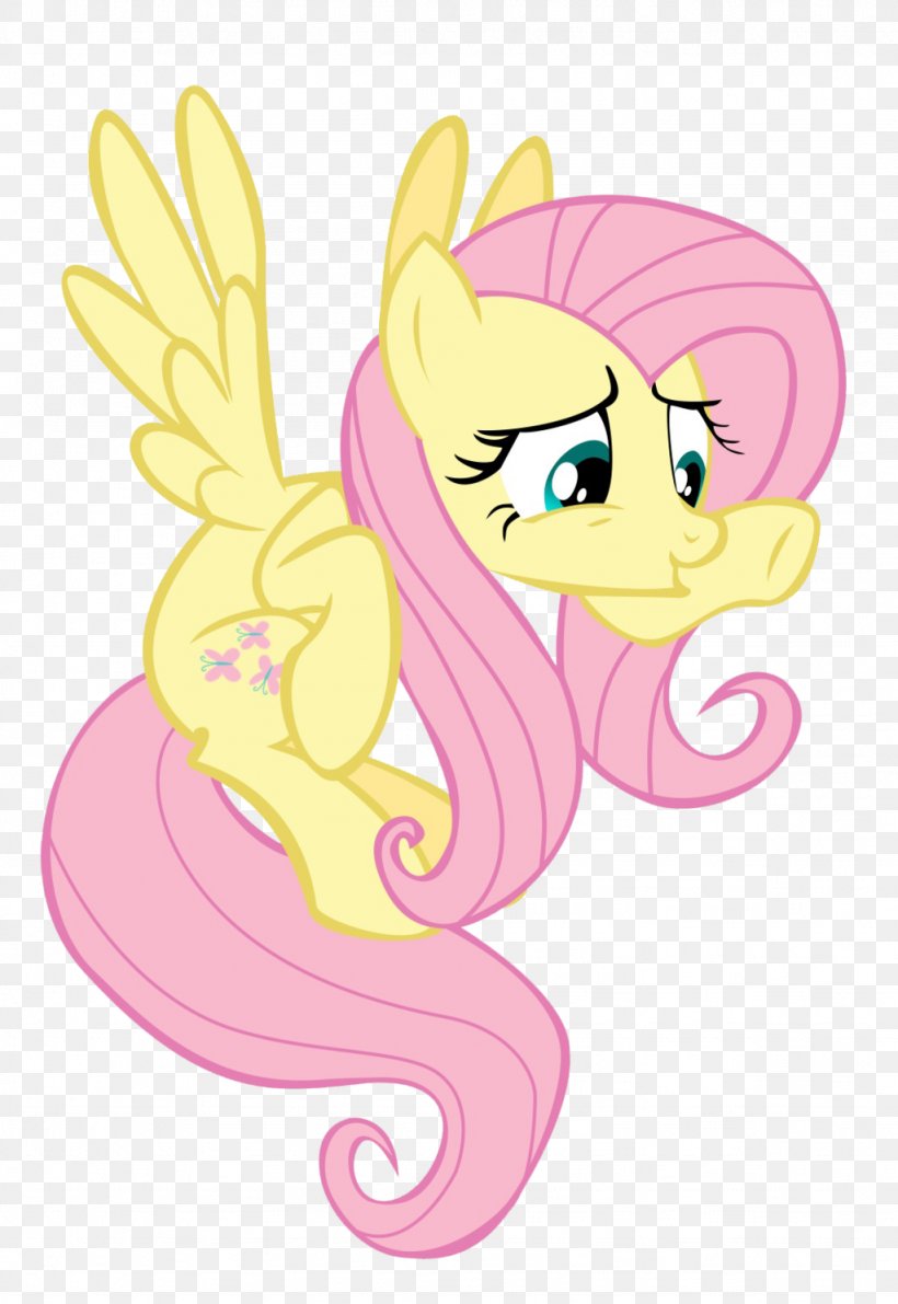 Pony Fluttershy Horse Clip Art, PNG, 1024x1488px, Watercolor, Cartoon, Flower, Frame, Heart Download Free