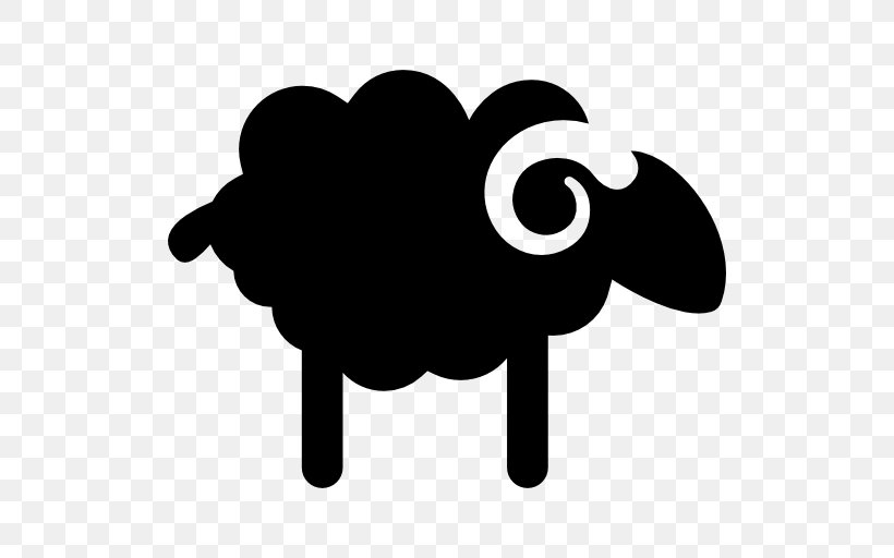 Black Sheep Goat Silhouette, PNG, 512x512px, Sheep, Black, Black And White, Black Sheep, Cattle Like Mammal Download Free