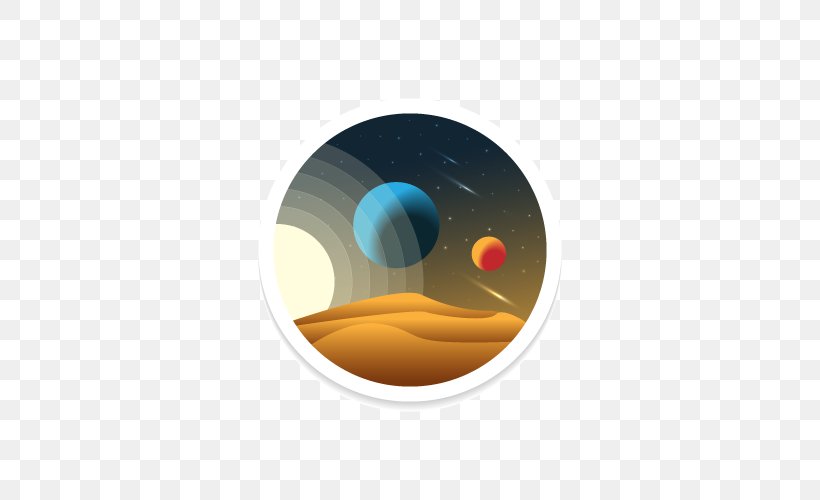 Planet Euclidean Vector, PNG, 500x500px, Planet, Illustrator, Milky Way, Orange, Outer Space Download Free