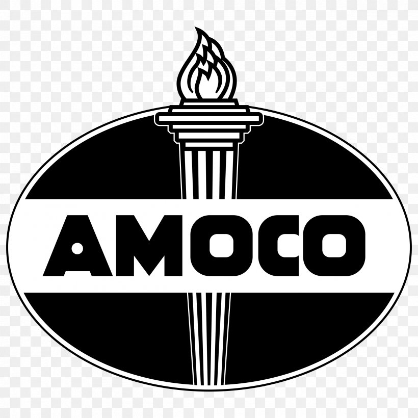 Amoco Petroleum Industry Filling Station Petrochemistry, PNG, 2400x2400px, Amoco, Black, Black And White, Brand, Coin Download Free