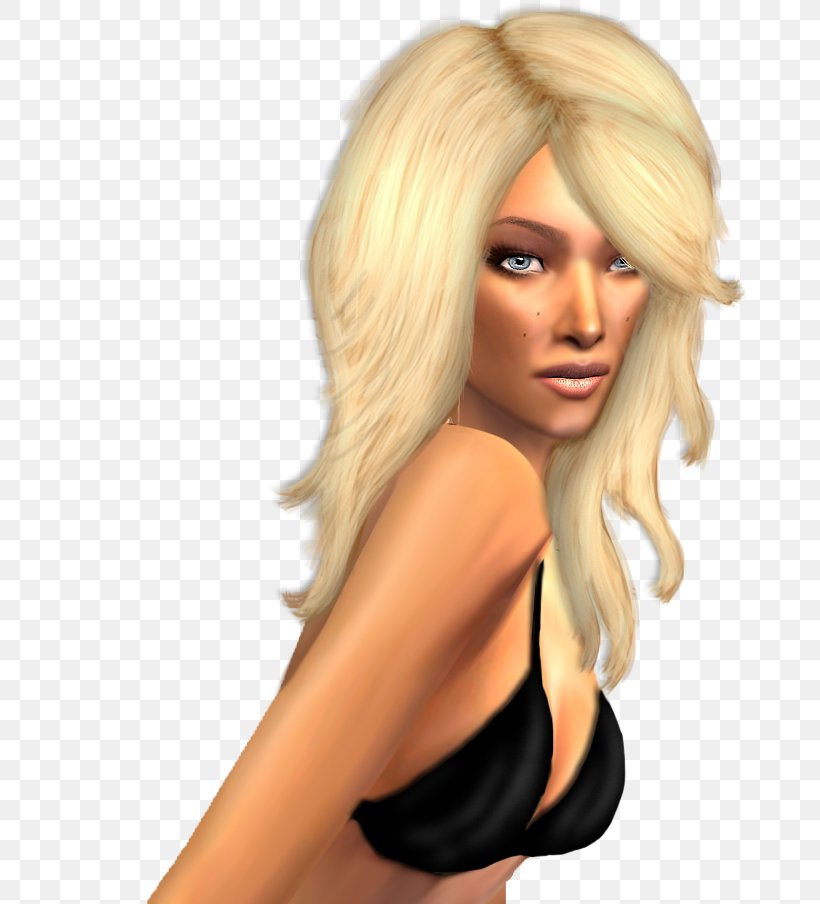 Blond The Sims 3 Hair Coloring Bangs, PNG, 718x904px, Blond, Bangs, Brown Hair, Hair, Hair Coloring Download Free