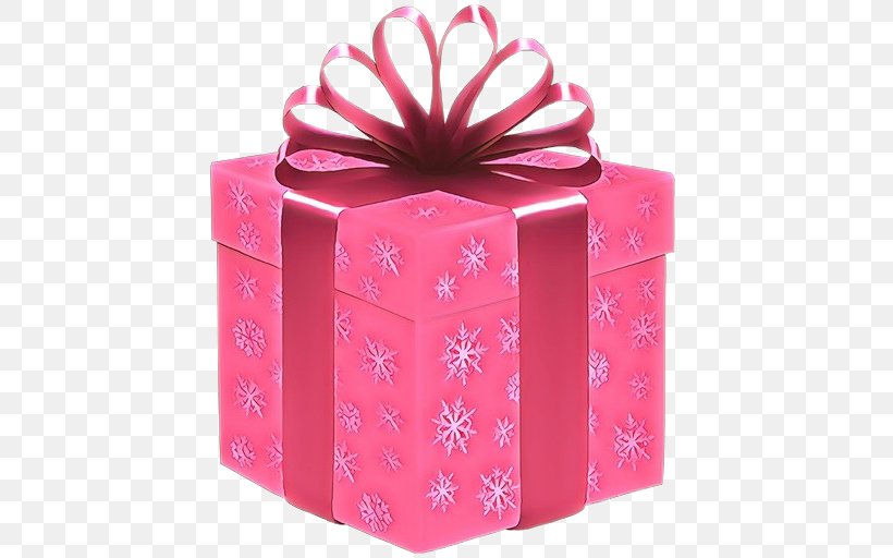 Pink Present Ribbon Gift Wrapping Party Favor, PNG, 512x512px, Pink, Box, Gift Wrapping, Material Property, Party Favor Download Free