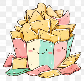 Chips - Cute Cartoon Chips Packaging PNG