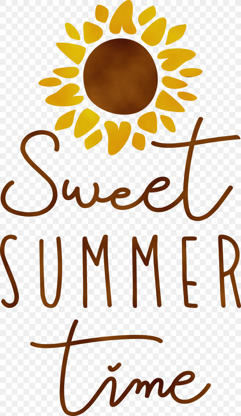 Flower Calligraphy Yellow Meter Line, PNG, 1742x3000px, Summer, Calligraphy, Flower, Happiness, Line Download Free