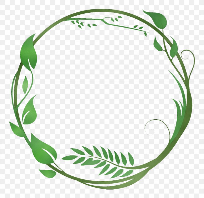Green Leaf Clip Art Plant Circle, PNG, 1024x997px, Watercolor, Green ...