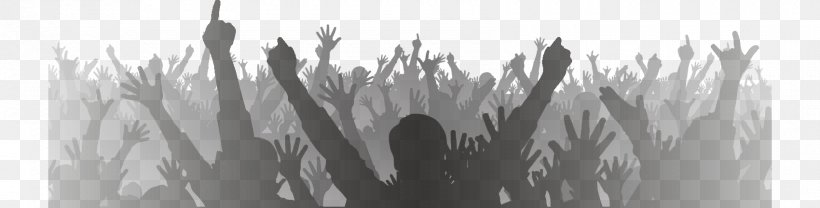 Sign Of The Horns Heavy Metal Crowd Concert Silhouette, PNG, 1700x432px, Sign Of The Horns, Audience, Black, Black And White, Close Up Download Free