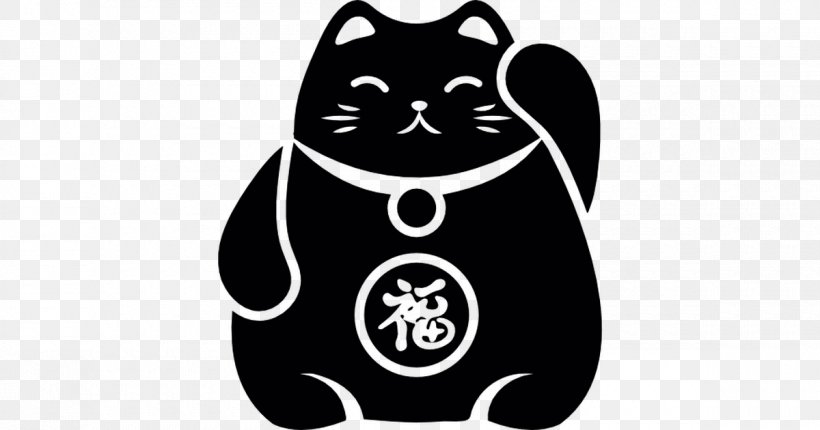 Cat Maneki-neko Luck Neko Atsume Black, PNG, 1200x630px, Cat, Black, Black And White, Black Cat, Carnivoran Download Free