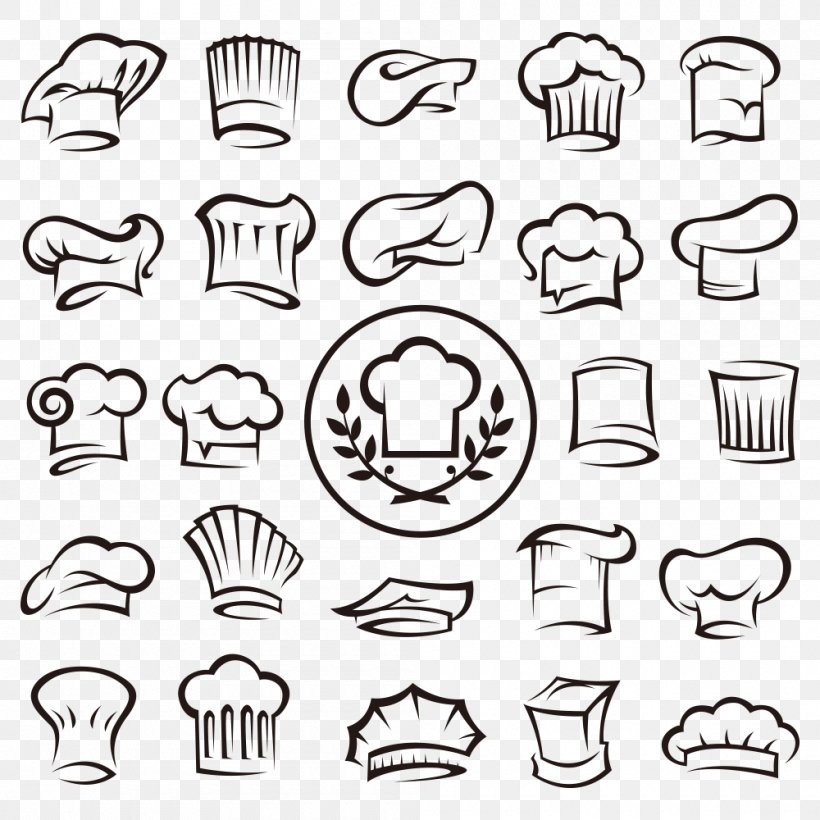 Chefs Uniform Hat Stock Photography, PNG, 1000x1000px, Chefs Uniform, Area, Black And White, Chef, Cooking Download Free